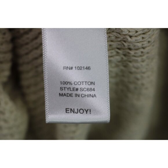Michael Stars Long Sleeve Open Knit Hi-Lo Tunic-Size XS-Beachy - Picture 5 of 8